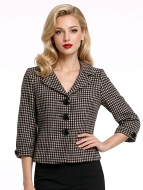 Vintage Ann Tayler Wool Blend Jacket Size 8